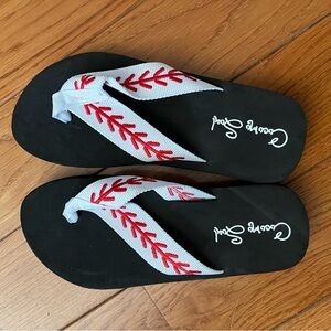 New Baseball flip flops